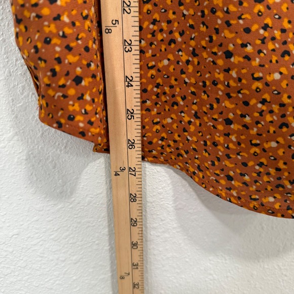 LOFT Outlet Petite‎ Brown Ditsy Floral Print Camisole Top Buttons - Picture 7 of 8